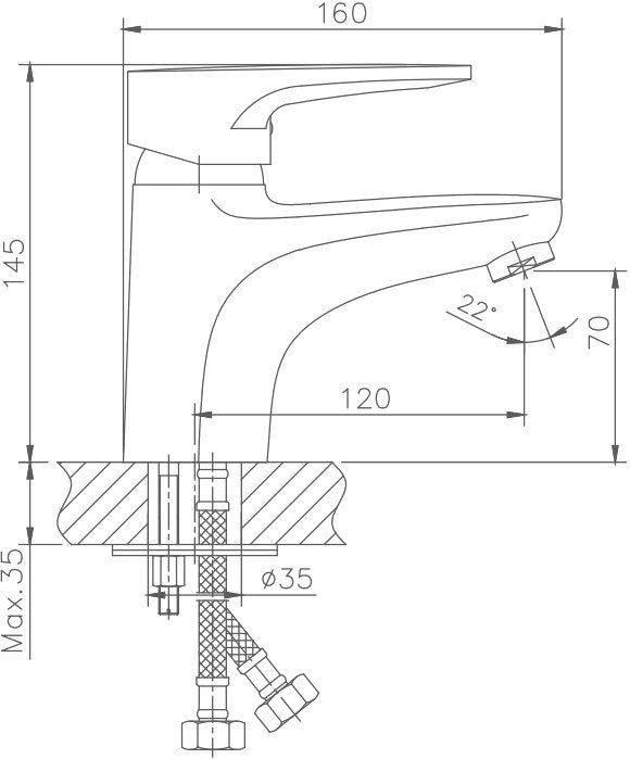 Смеситель для раковины Haiba HB68