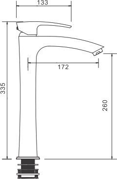 Смеситель для раковины Gappo G07 G1007-11 хром