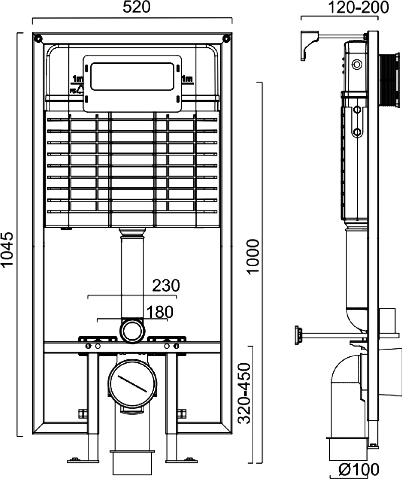 Комплект Унитаз подвесной STWORKI Дублин SETK3504-0605-001-1-6000 с микролифтом + Инсталляция + Кнопка 230822 хром глянцевый