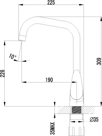 Смеситель для кухни Lemark Pramen LM3355C