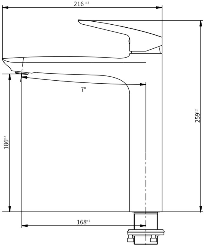 Смеситель для раковины Savol SK-H7210