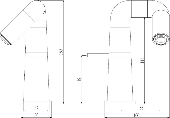 Смеситель для раковины Haiba HB10813 хром