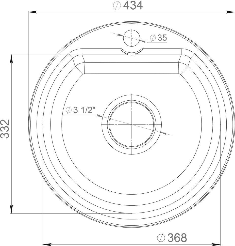 Мойка кухонная GranFest Smart SM 435 песочный