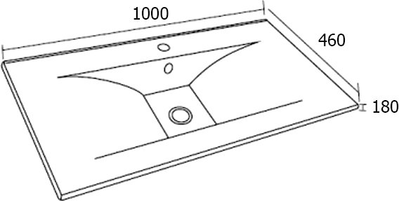 Мебель для ванной Sanvit Кубэ-3 100 белый глянец