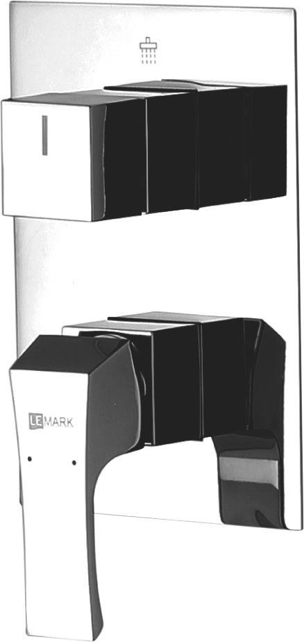 Смеситель Lemark Unit LM4528C С ВНУТРЕННЕЙ ЧАСТЬЮ, для ванны с душем